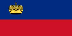 Флаг Лихтенштейн